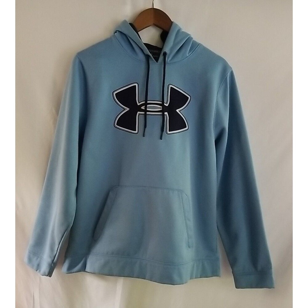 Under Armour Hoodie Boys Blue Long Sleeve Sweatshirt Size Large